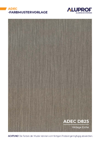 ADEC Farbmustervorlagen ALUPROF