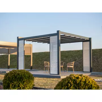 TERRA Pergola Economic mit Stoffdach von Außen