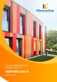 KÖMMERLING 76Folienfarbprogramm Kömmerling 76 Folienfarbprogramm Prospekt