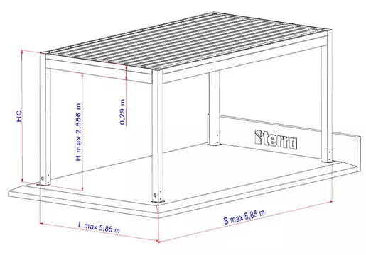 Toka Modern Schnittzeichnung