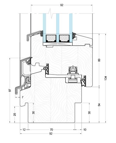 UD-Line IV92 Standard technische Zeichnung UD-Line IV92 Standard technische Zeichnung