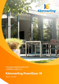 KÖMMERLING PremiDoor 76Folienfarbprogramm Kömmerling 76 PremiDoor Folienfarbprogramm Prospekt