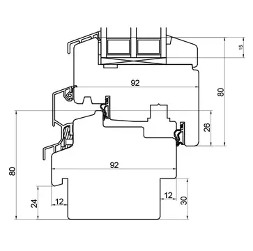 Wood-Line IV 92 IV Schnittzeichnung