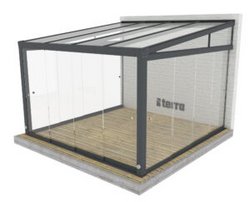 TERRA Pergola GLER - Gläserne Wände