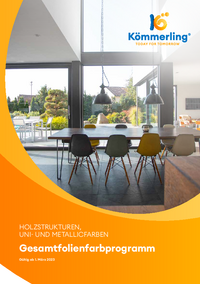 KÖMMERLING FarbprogrammGesamtprospekt Kömmerling Gesamtfolienfarbprogramm