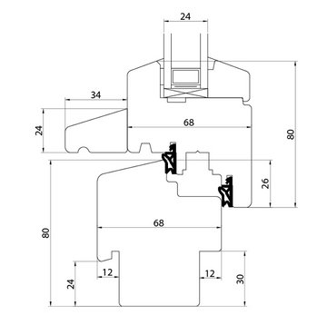 Wood-Line Denkmalschutz ECO 68 technische Zeichnung