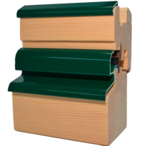 RAL 6005 – Regenschutzschiene