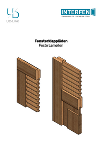Klappläden feste Lamellen