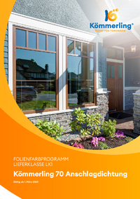KÖMMERLING 70 ADFolienfarbprogramm Kömmerling 70 AD Folienfarbprogramm Prospekt