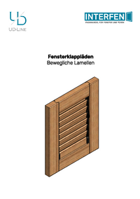 Klappläden bewegliche Lamellen