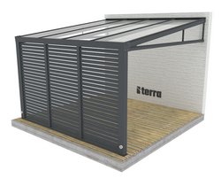 TERRA Pergola GLER - Feste Aluminium Lamellen