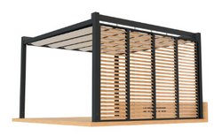 Terra Economic bewegliche Lamellen aus Holz