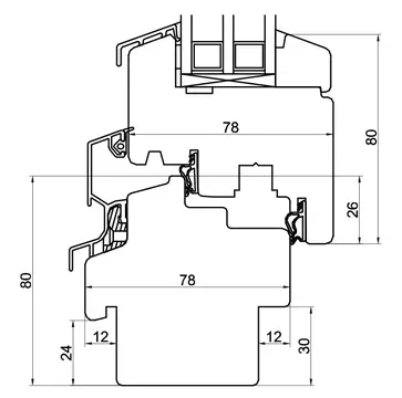 Wood-Line IV 78 technische Zeichnung