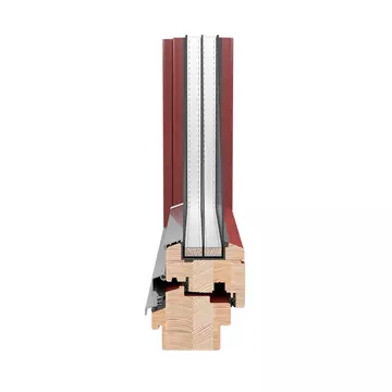 Wood-Line IV 92 Musterecke von vorne 2 Regenschienen