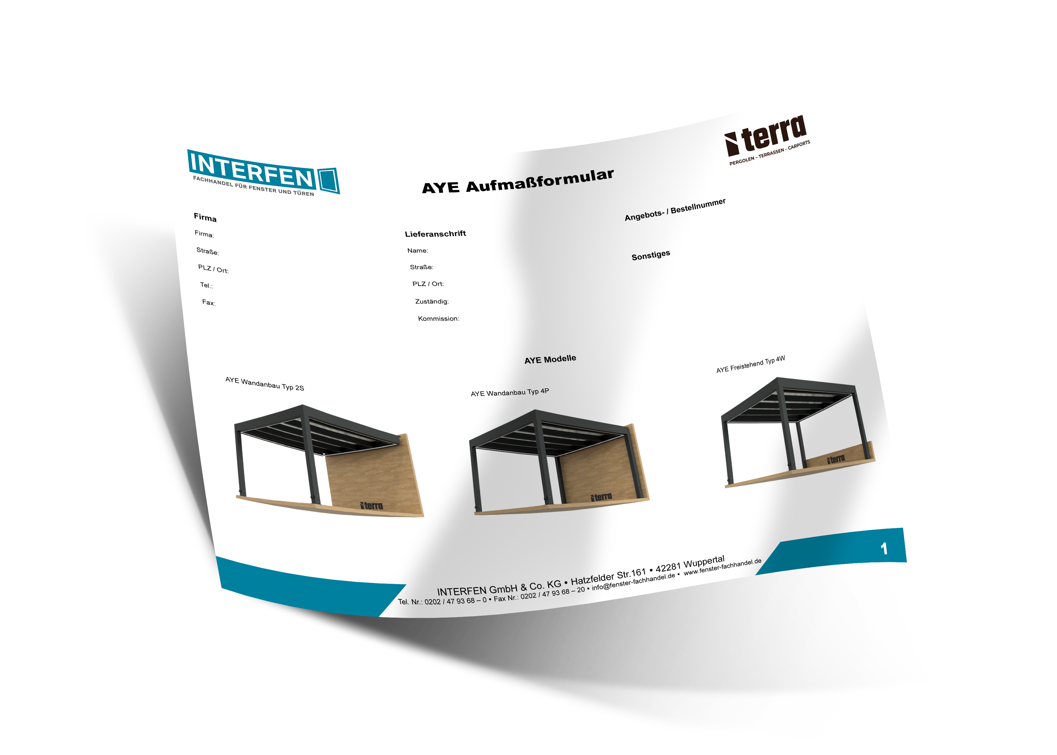 TERRA AYE Bestellformular