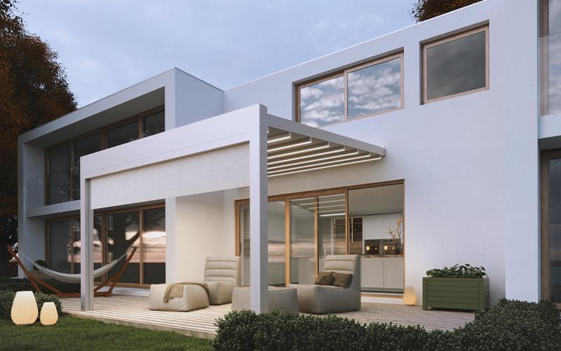 Pergola Wandanbau