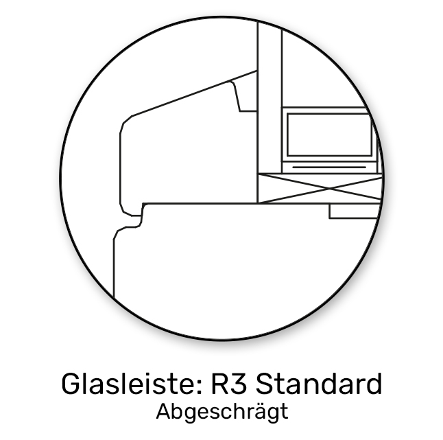 Wood-Line Glasleiste Standard R3