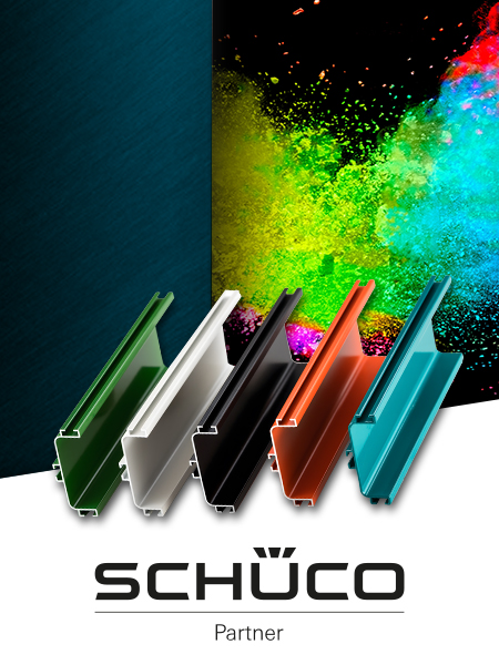 Schüco Pulverbeschichtung
