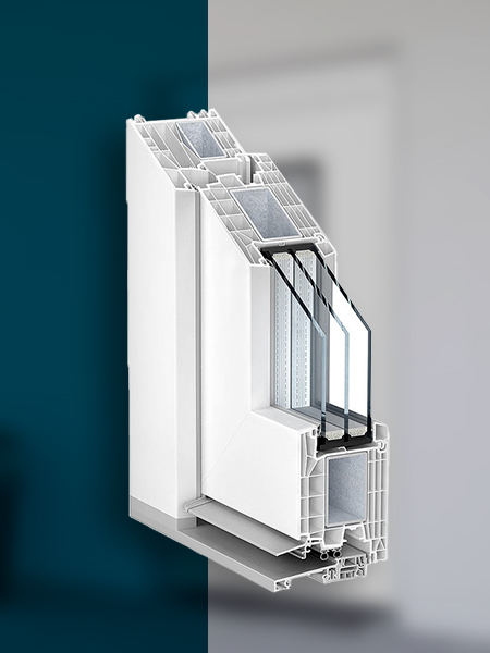 Musterecke Haustür Kömmerling 88