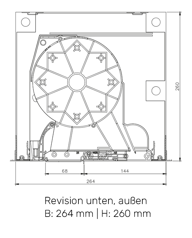 SKB 260 - Revision unten, außen SKB 260 - Revision unten, außen