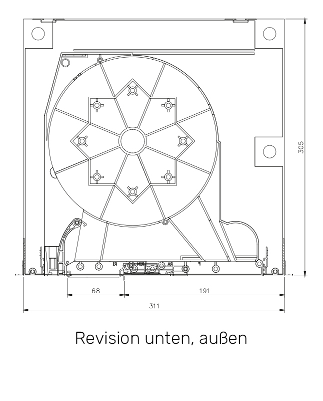 SKB 300 - Revision unten, außen SKB 300 - Revision unten, außen