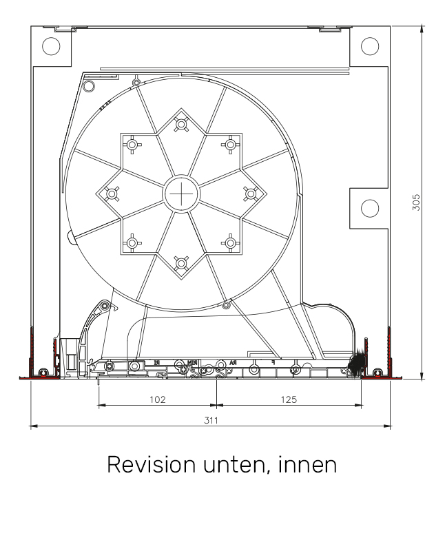 SKB 300 - Revision unten, innen SKB 300 - Revision unten, innen