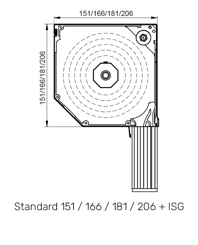 Standard mit Insektenschutzgitter technische Zeichnung Standard mit Insektenschutzgitter technische Zeichnung