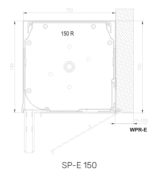 SP-E 150 technische Zeichnung SP-E 150 technische Zeichnung