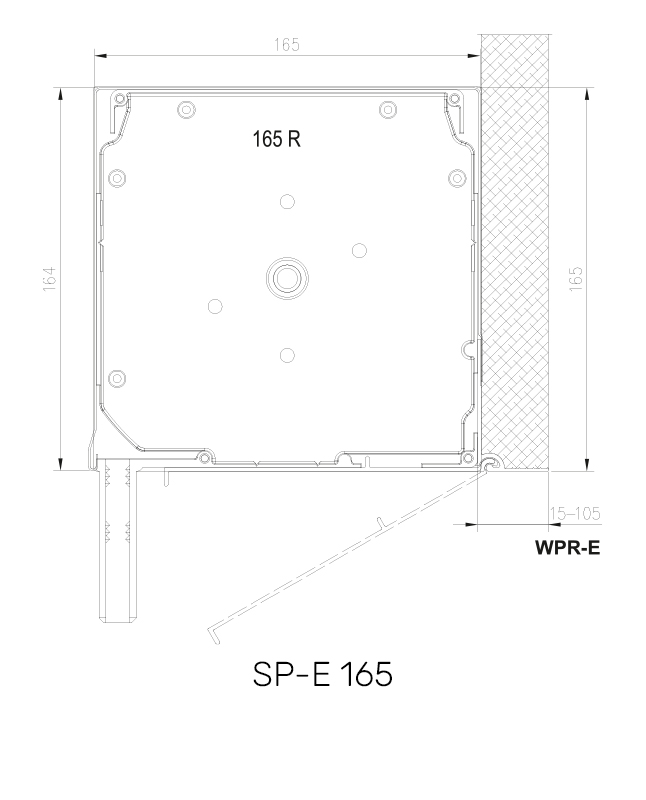 SP-E 165 technische Zeichnung SP-E 165 technische Zeichnung