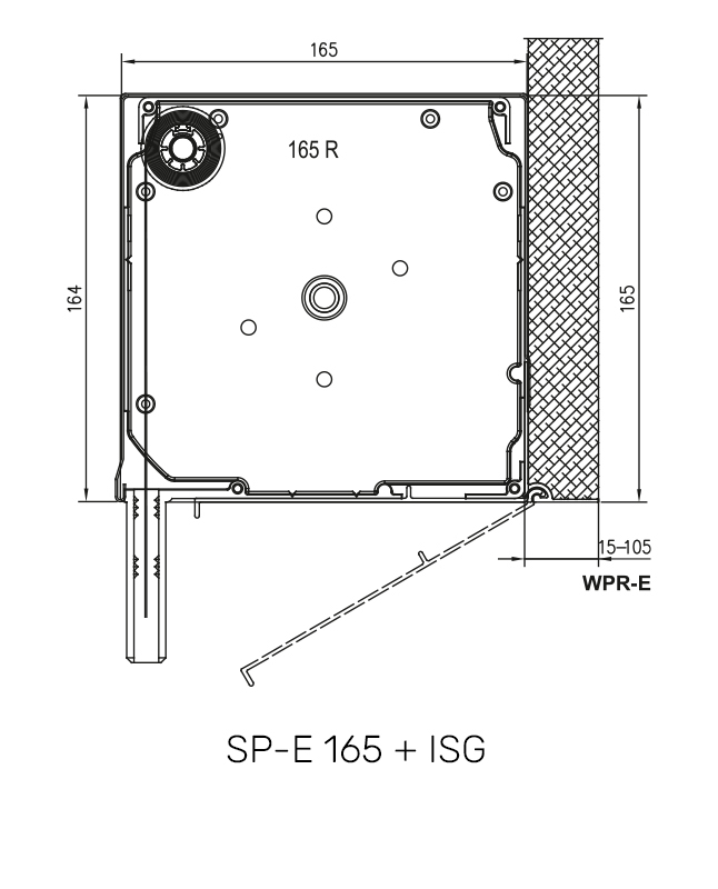 SP-E 165 + MKT technische Zeichnung SP-E 165 + MKT technische Zeichnung