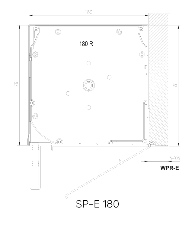 SP-E 180 technische Zeichnung SP-E 180 technische Zeichnung