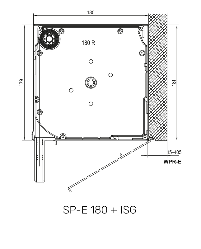 SP-E 180 + MKT technische Zeichnung SP-E 180 + MKT technische Zeichnung