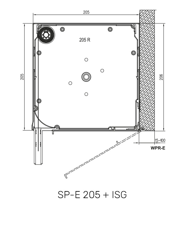 SP-E 205 + MKT technische Zeichnung SP-E 205 + MKT technische Zeichnung