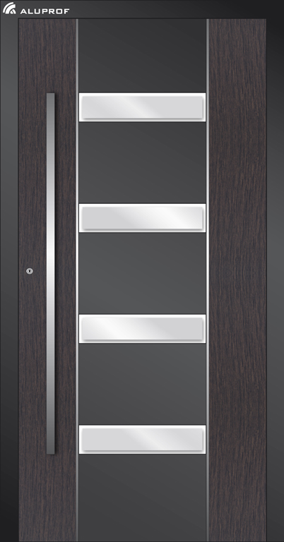 AP 09 Wenge Aluminium Haustür AP09 Wenge