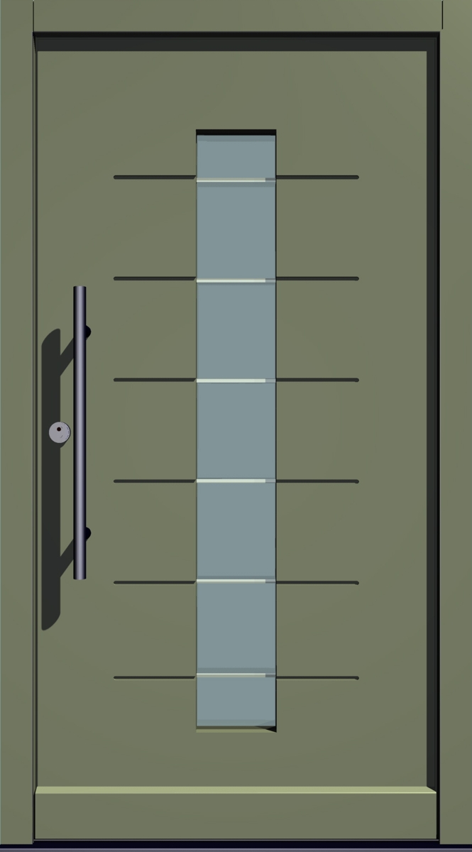 Holz- & Holz-Aluminium Haustür E-301