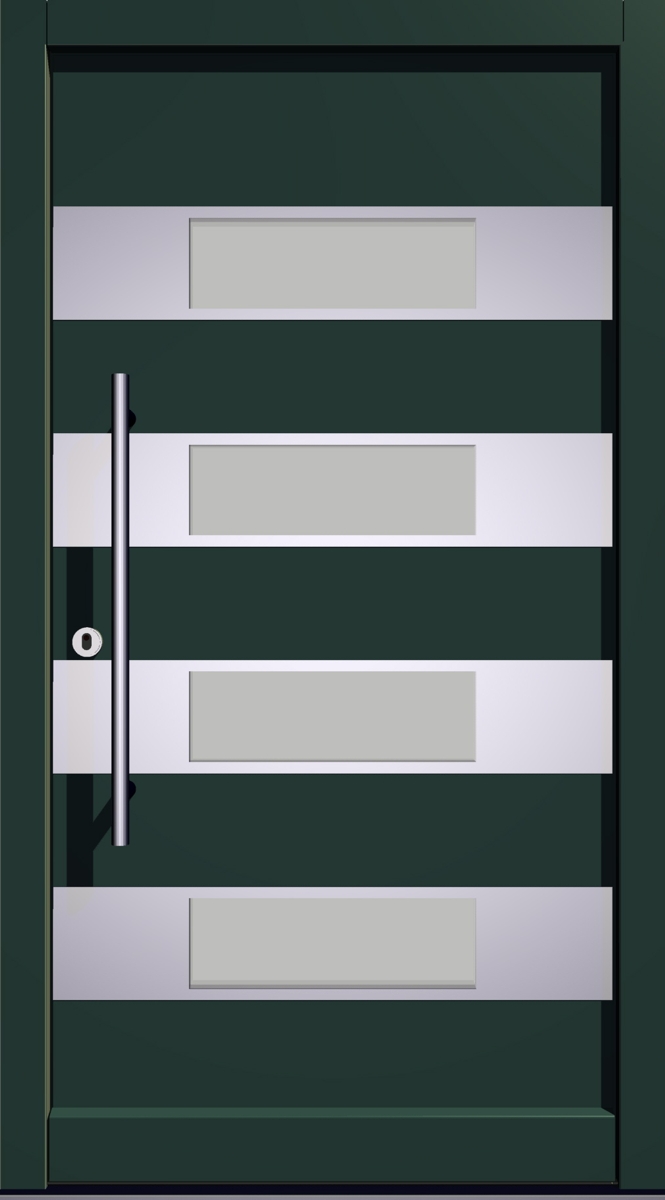 E-317 Holz- & Holz-Aluminium Haustür E-317