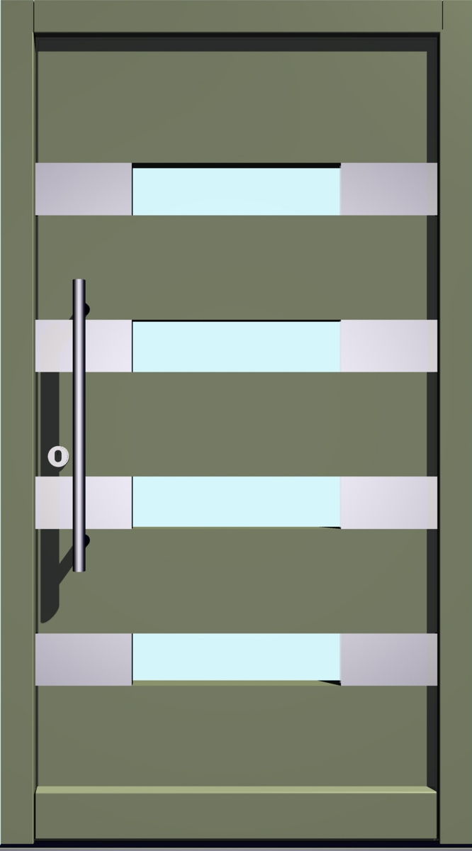 E-319 Holz- & Holz-Aluminium Haustür E-319