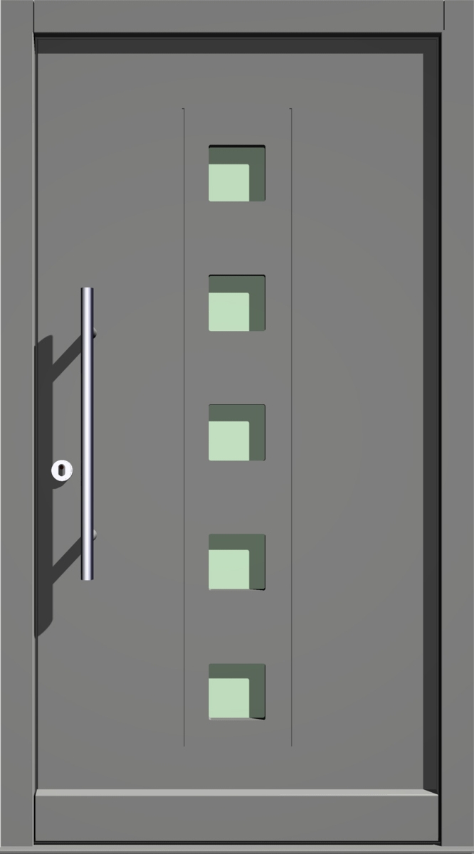 E-323 Holz- & Holz-Aluminium Haustür E-323