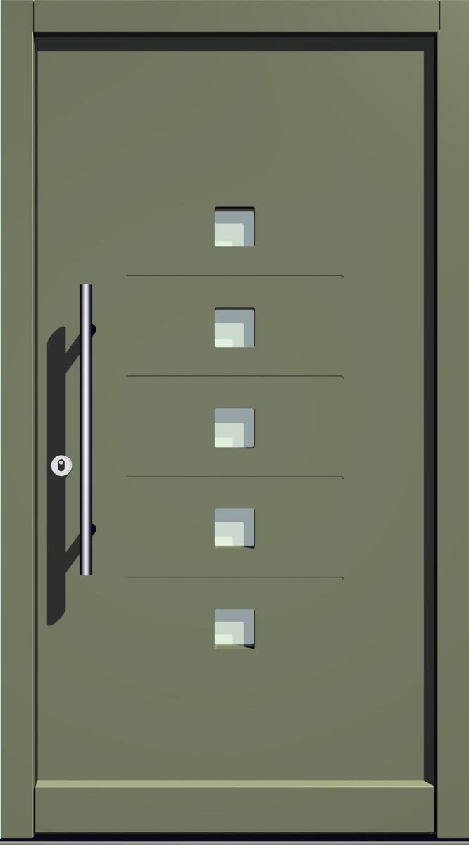 E-334 Holz- & Holz-Aluminium Haustür E-334