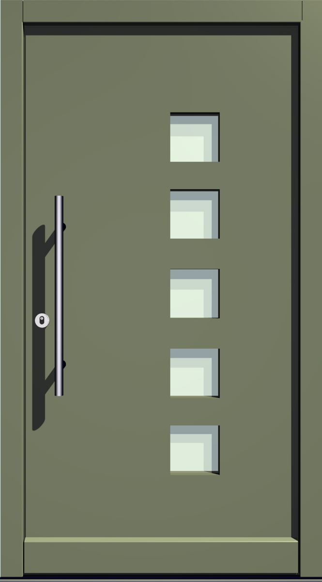 E-335 Holz- & Holz-Aluminium Haustür E-335