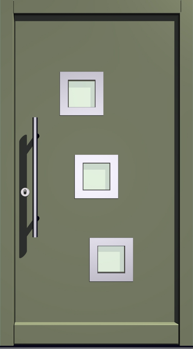 E-336 Holz- & Holz-Aluminium Haustür E-336