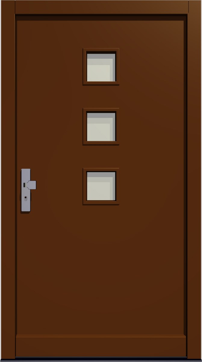 E-123 Holz- & Holz-Aluminium Haustür E-123