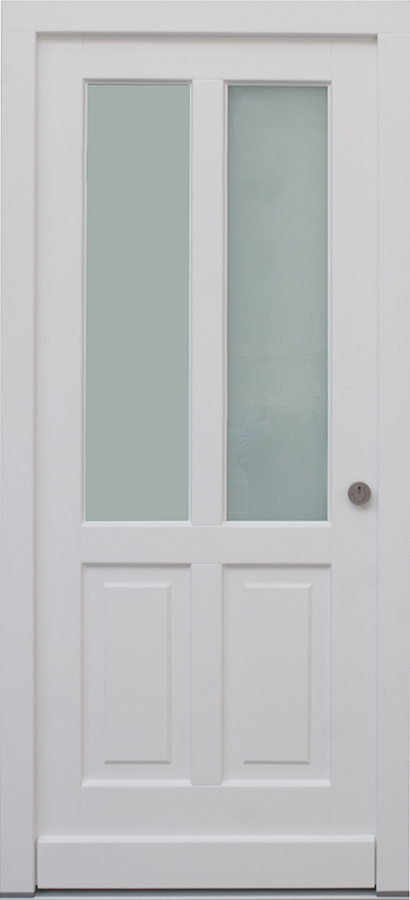 Rahmenkontruktion aus Holz der Serie Modern-Line in Weiß