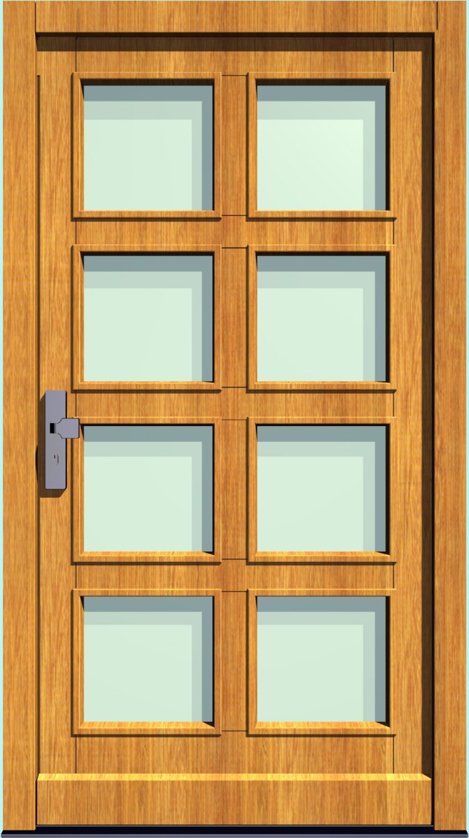 HT-M-101 Holz-Hauseingangstür HT-M-101