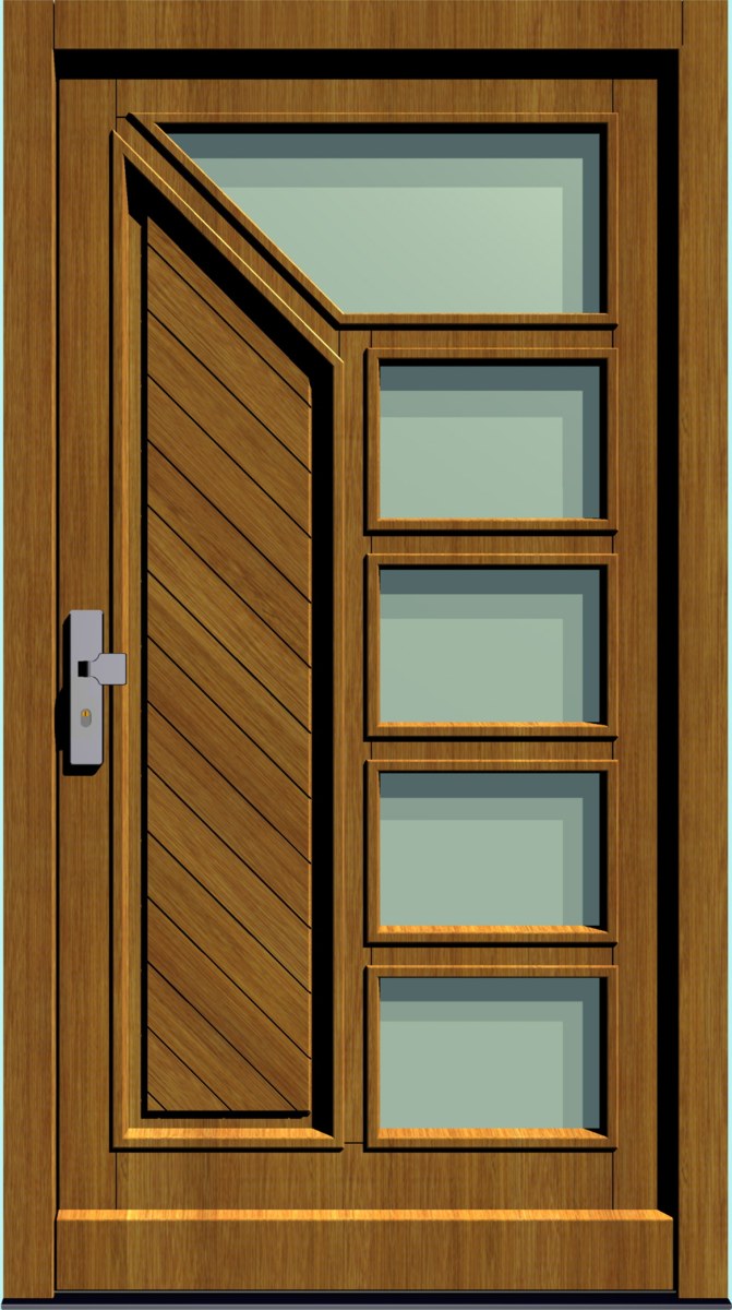 HT-M-102 Holz-Hauseingangstür HT-M-102