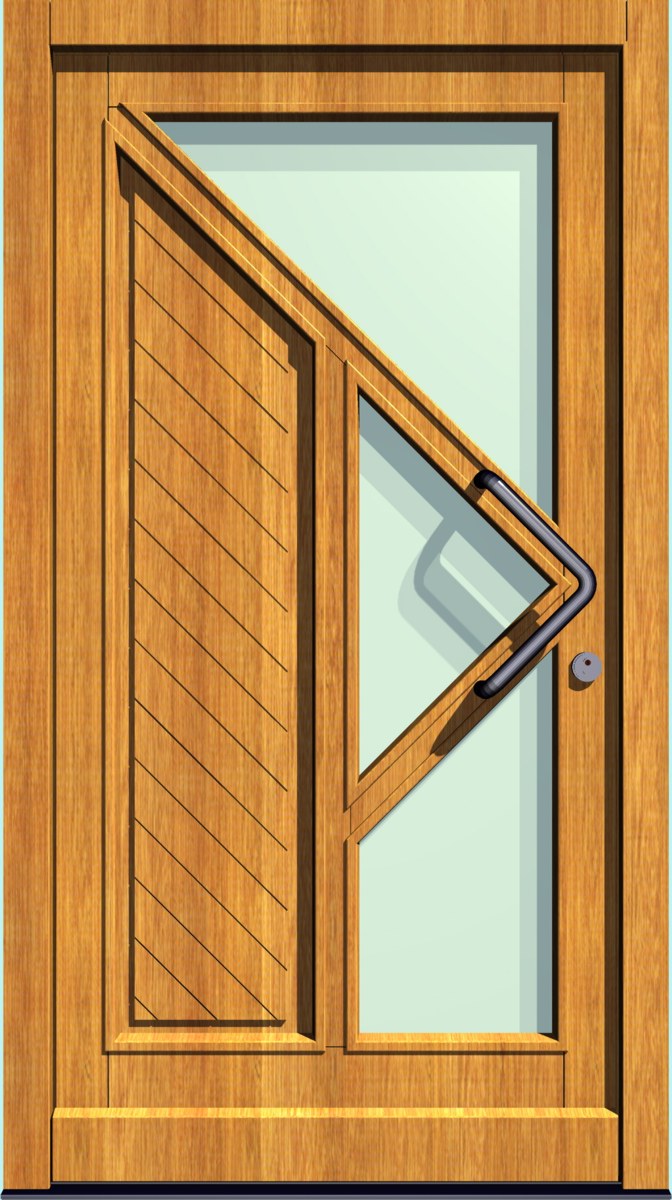 HT-M-105 Holz-Hauseingangstür HT-M-105