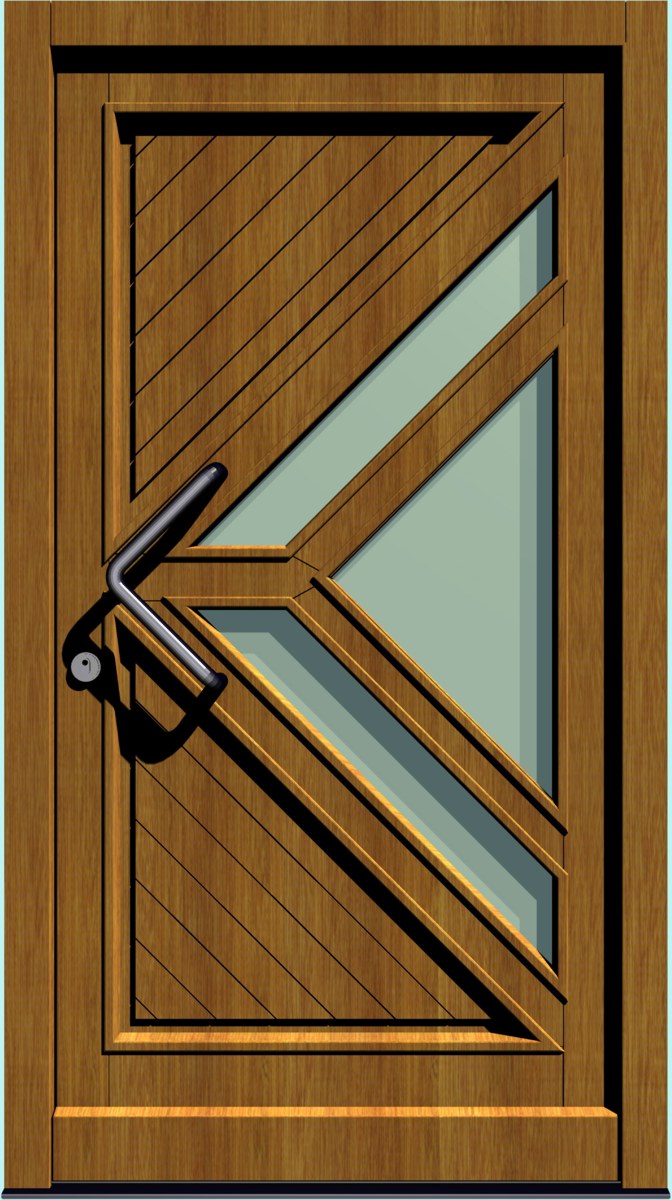 HT-M-106 Holz-Hauseingangstür HT-M-106