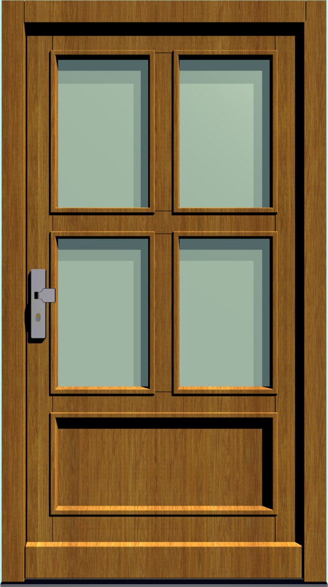 HT-M-117 Holz-Hauseingangstür HT-M-117