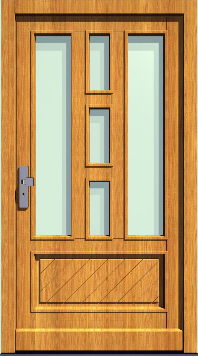 HT-M-148 Holz-Hauseingangstür HT-M-148