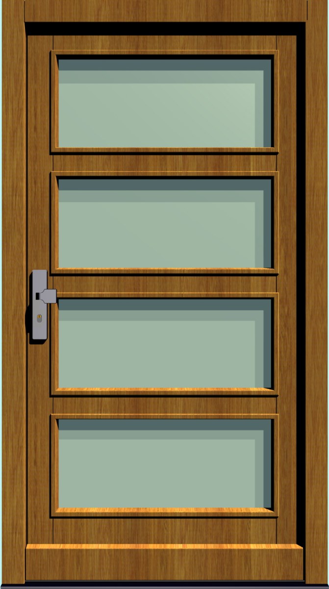 HT-M-157 Holz-Hauseingangstür HT-M-157